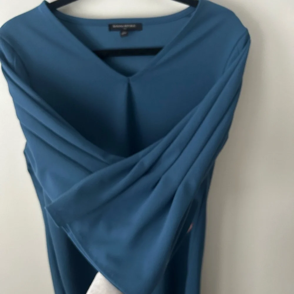 Banana Republic Teal Long Sleeve Dress - Picture 5 of 5
